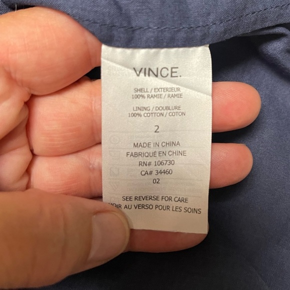EUC Vince Ramie Lace Insert Dress - Picture 6 of 6